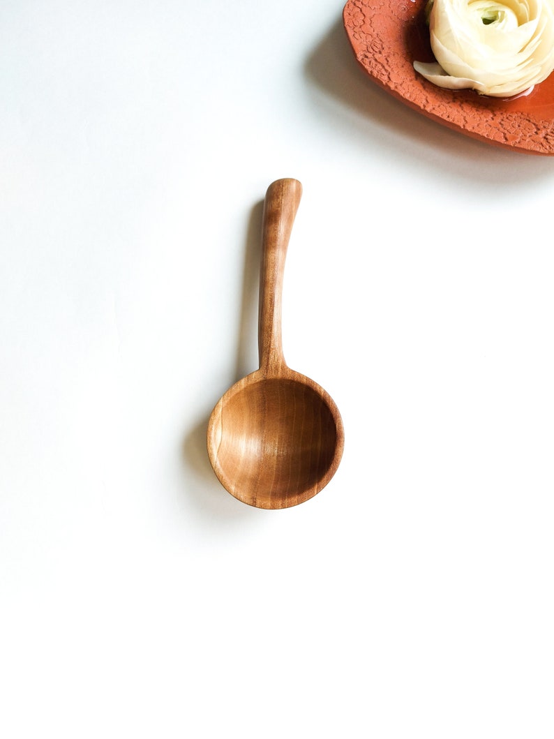 Have a Coffee scoop and coffee will be always good. Traditional handcrafted HQ Walnut wood measuring spoon image 4