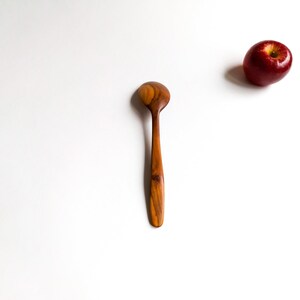 Traditional handcrafted HQ plum wood serving spoon. Smooth and gorgeus. image 3