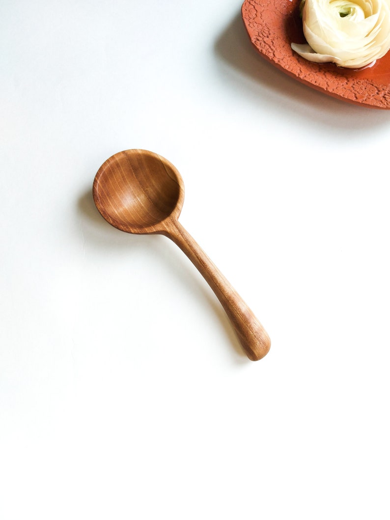 Have a Coffee scoop and coffee will be always good. Traditional handcrafted HQ Walnut wood measuring spoon image 1