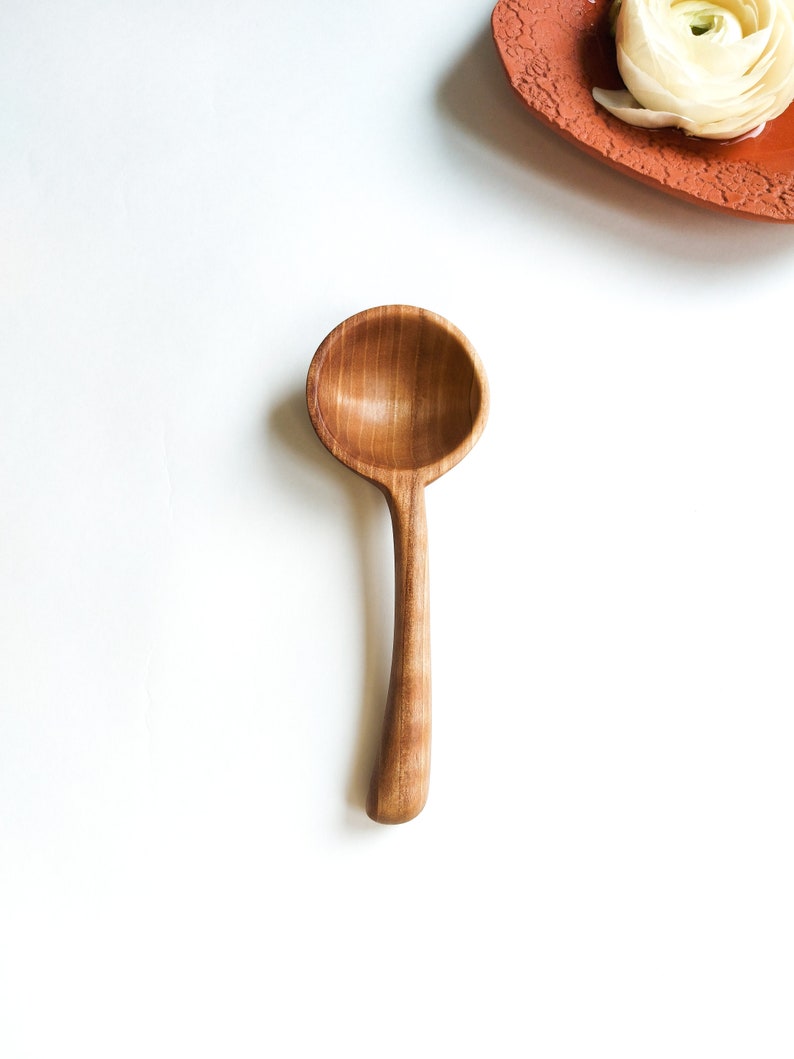Have a Coffee scoop and coffee will be always good. Traditional handcrafted HQ Walnut wood measuring spoon image 2