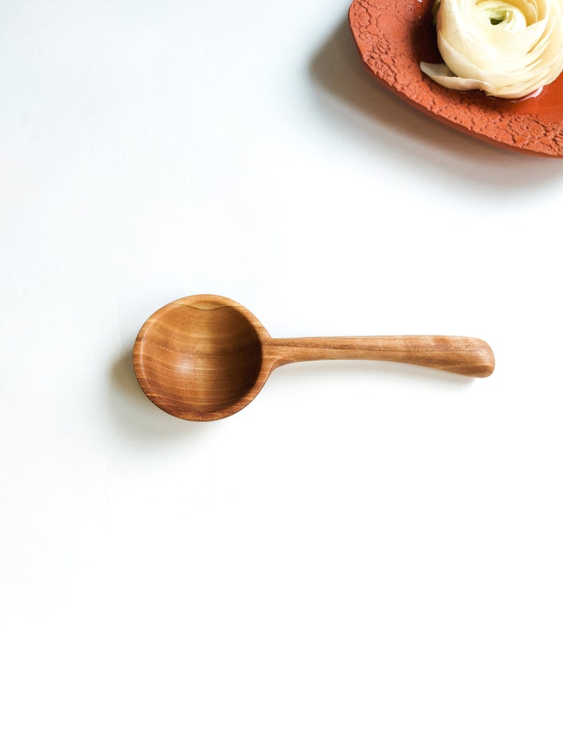 Have a Coffee scoop and coffee will be always good. Traditional handcrafted HQ Walnut wood measuring spoon image 6