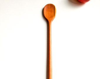 Classic plum wood cooking spoon , shape we all know, HQ Traditional handcrafted unique