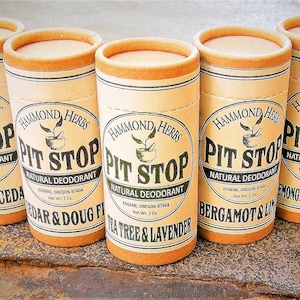 Pick Your Scent - Pit Stop - Natural Organic Deodorant - Aluminum Free - Biodegradable Packaging - Men & Women's Deodorant - Push-up Tube