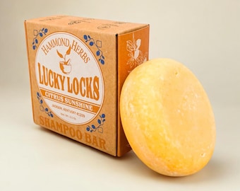 Natural Shampoo Bar | Zero Waste Hair Care | Citrus Sunshine | Fresh Citrus Blend | Sulfate Free
