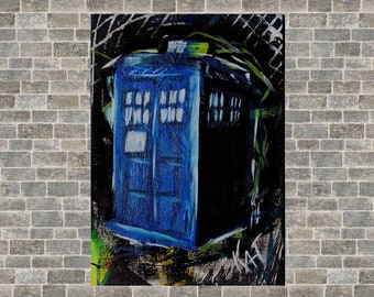 TARDIS Impressionist 8x10 print