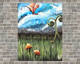 Dragon Flying 8x10 print