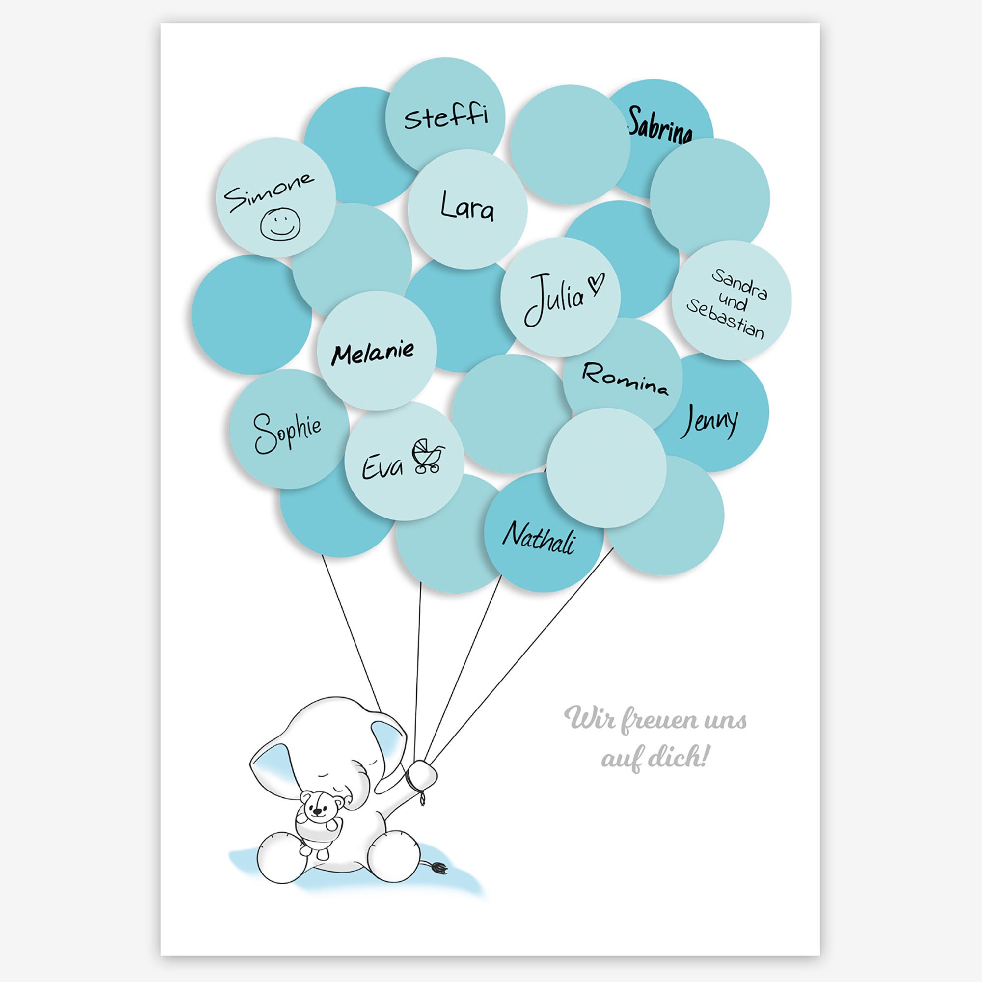 Babyparty Gästebild Gästebuch Deko Baby Shower Baby Etsy.de