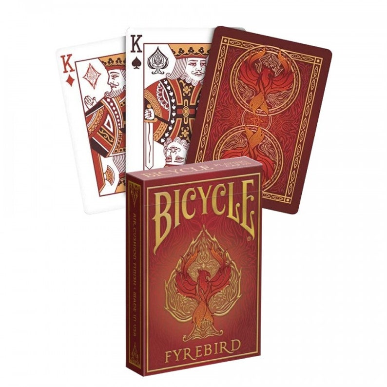 BICYCLE FYREBIRD Playing Cards Deck Magic Tricks Poker Games Etsy Canada