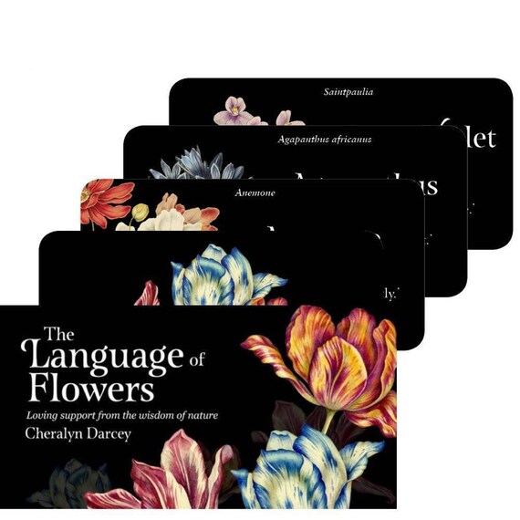 THE LANGUAGE of FLOWERS Inspiration Cards Deck Rockpool Etsy