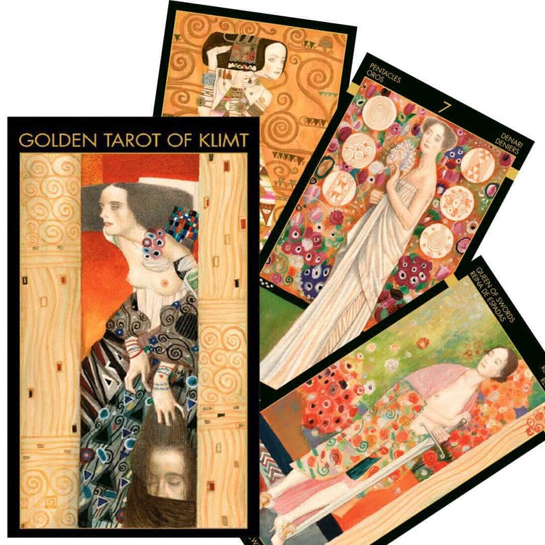 GOLDEN TAROT of KLIMT Cards Deck Original Lo Scarabeo Esoteric Etsy