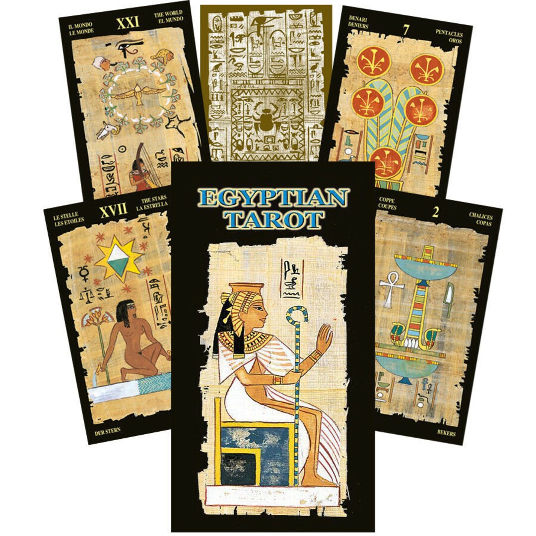 EGYPTIAN TAROT CARDS Deck Lo Scarabeo by Pietro Alligo Silvana Etsy