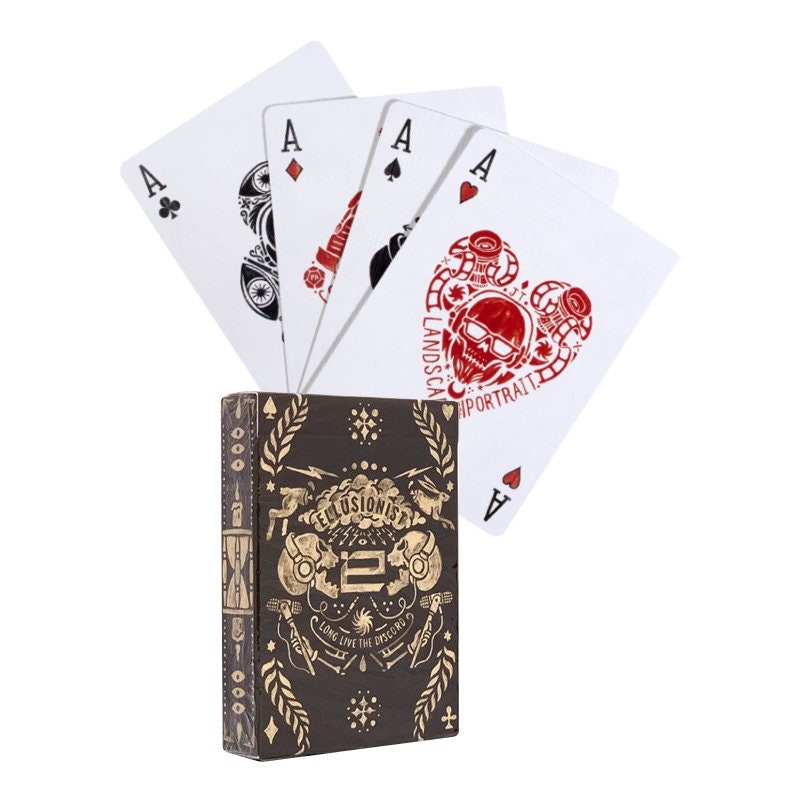 2 DECKS ELLUSIONIST PLAYING CARDS POKER MAGIC TRICKS USPCC SEALED MADE IN USA 