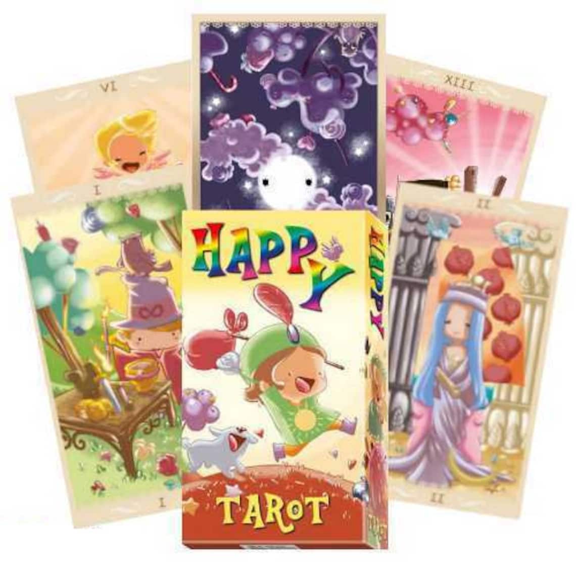 HAPPY TAROT DECK cards original Lo Scarabeo Serena Ficca Etsy