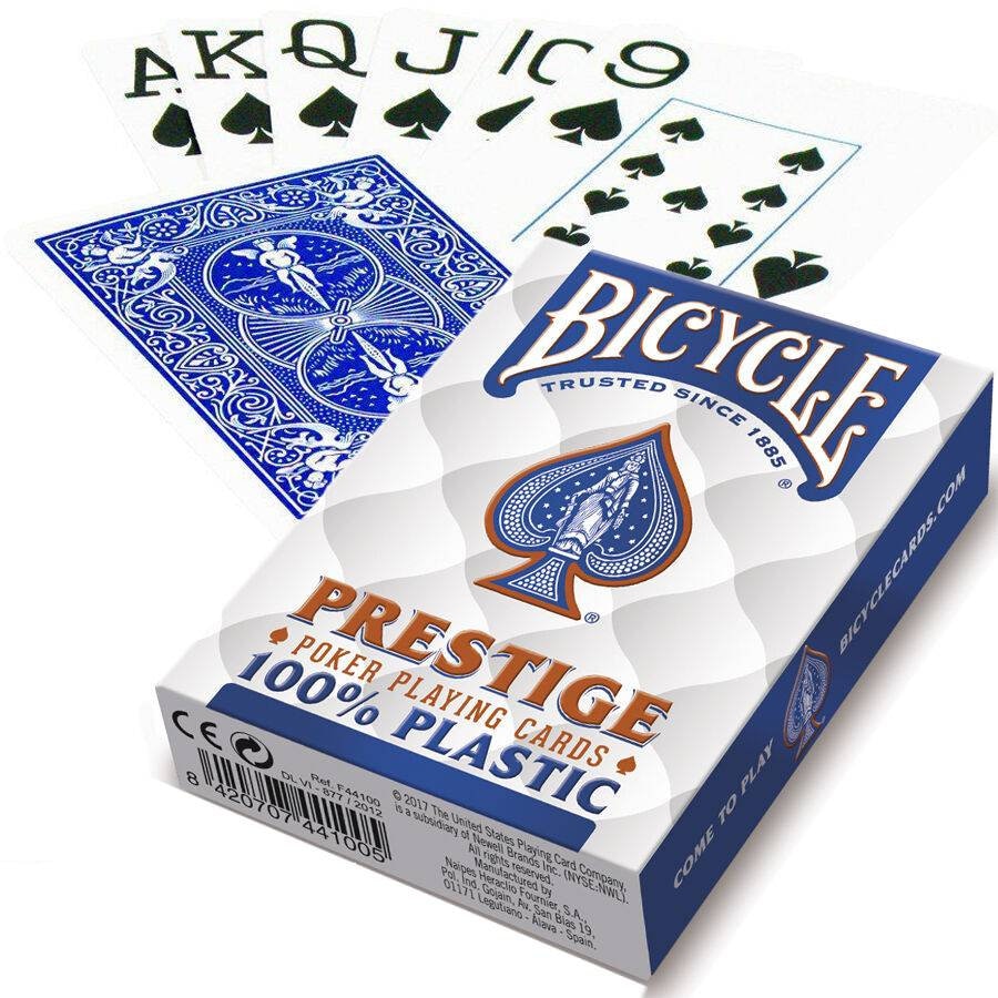BICYCLE PRESTIGE 100% PLASTIC Poker Cards Deck Original - Etsy