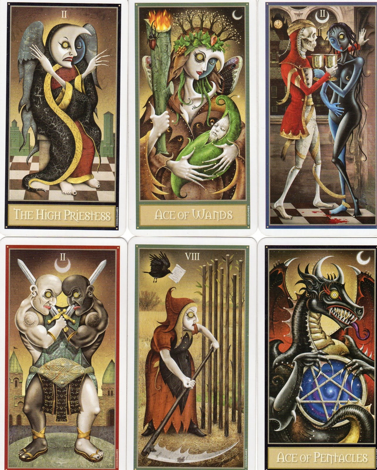 DEVIANT MOON TAROT cards deck original Us Games Systems Etsy