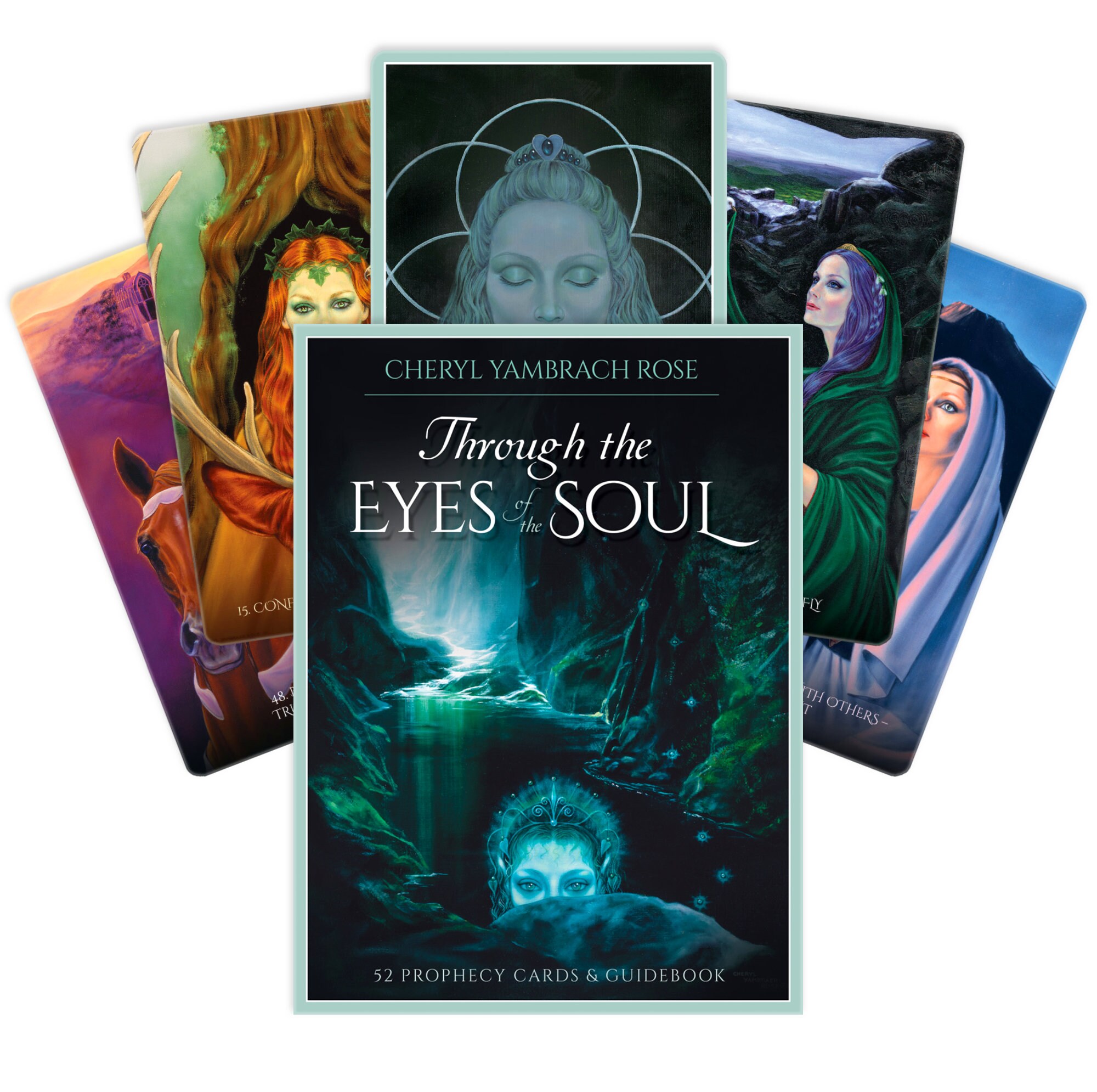 THROUGH the EYES of the SOUL Oracle Cards Deck Blue Angel - Etsy Denmark