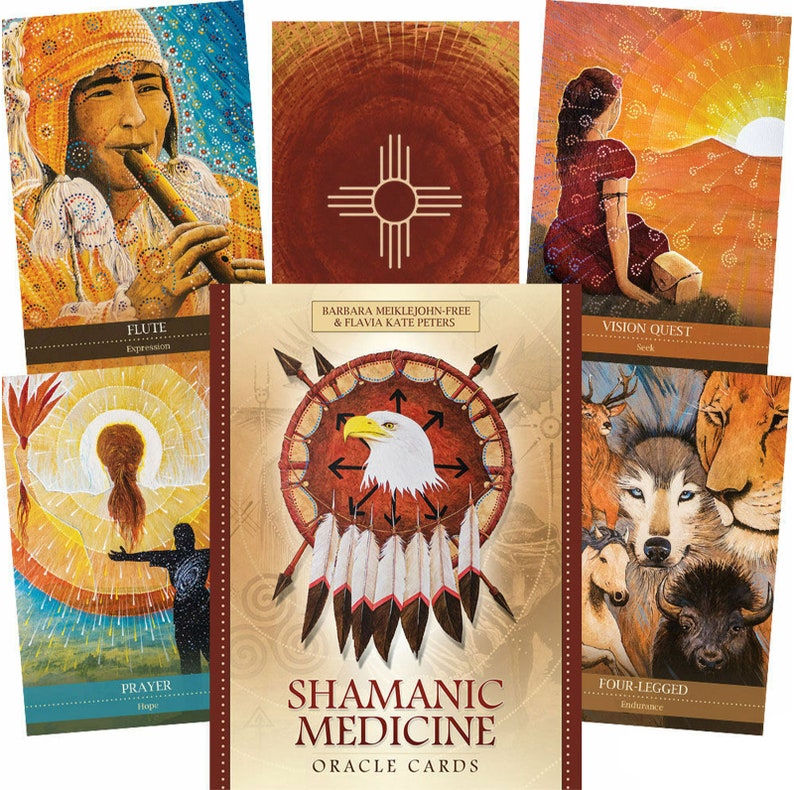 SHAMANIC MEDICINE ORACLE Cards Deck Original Blue Angel Etsy