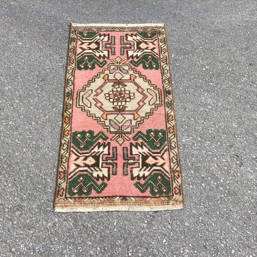 Turkish rug, Vintage rug, Handmade rug, Oushak rug, Bohemian rug, Boho decor, Floor shops unique rug, Home decor, Wool rug,