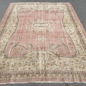 Oversized kilim rug, vintage kilim rug, Turkish red rug, large rug, room rug, 6 x 9 ft, bohemian rug, decorative turkish kilim,