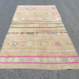 Vintage Turkish Handmade Kilim Rugs, kelim teppich, tapis, kilim rugs, bohemian kilim rugs, turkish rugs, bedroom rugs, living room rugs,