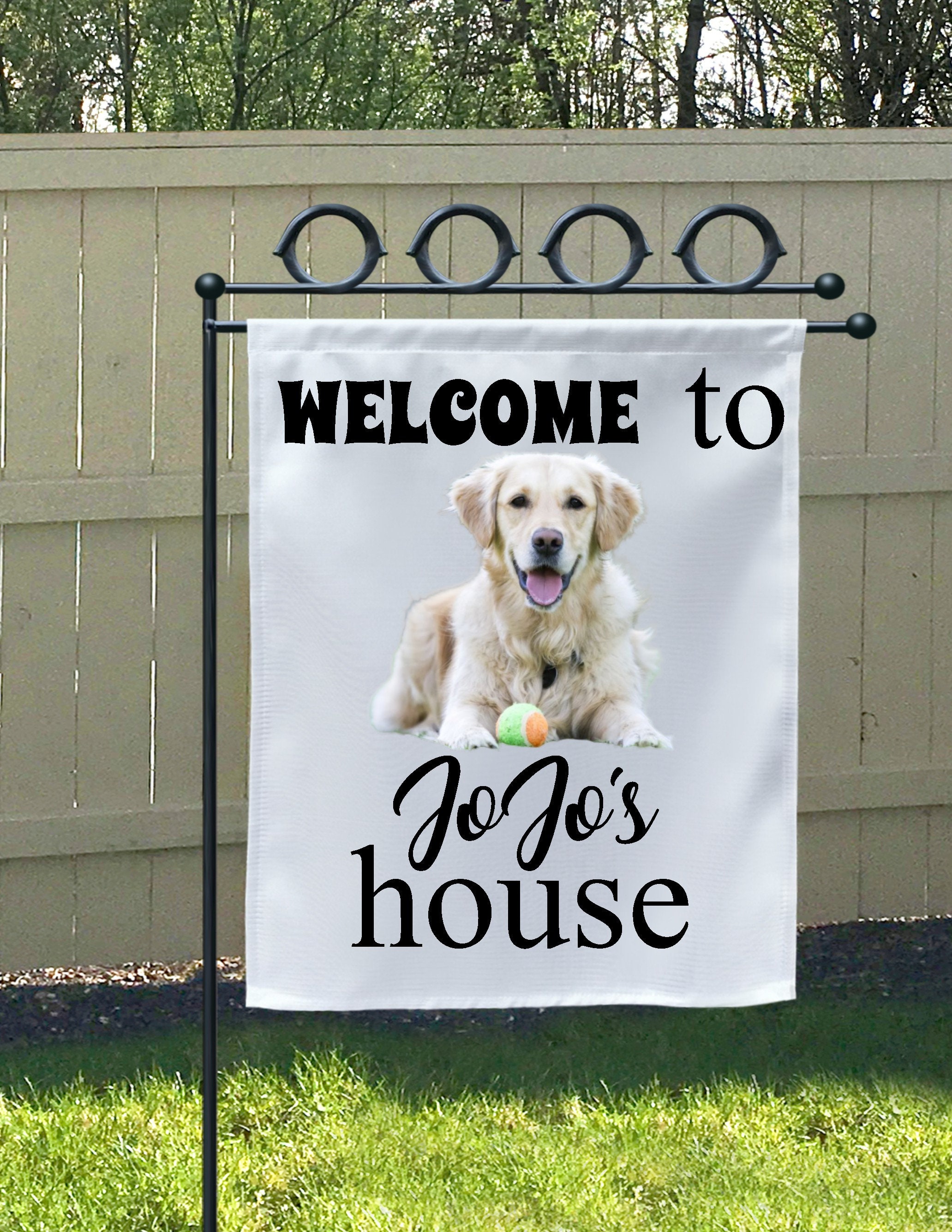 Personalized Dog Garden Flag Dog Lovers Flag