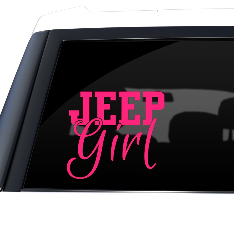 Jeep Window Sticker Car Decal Jeep Girl Window Decal Jeep Decal Jeep Gift
