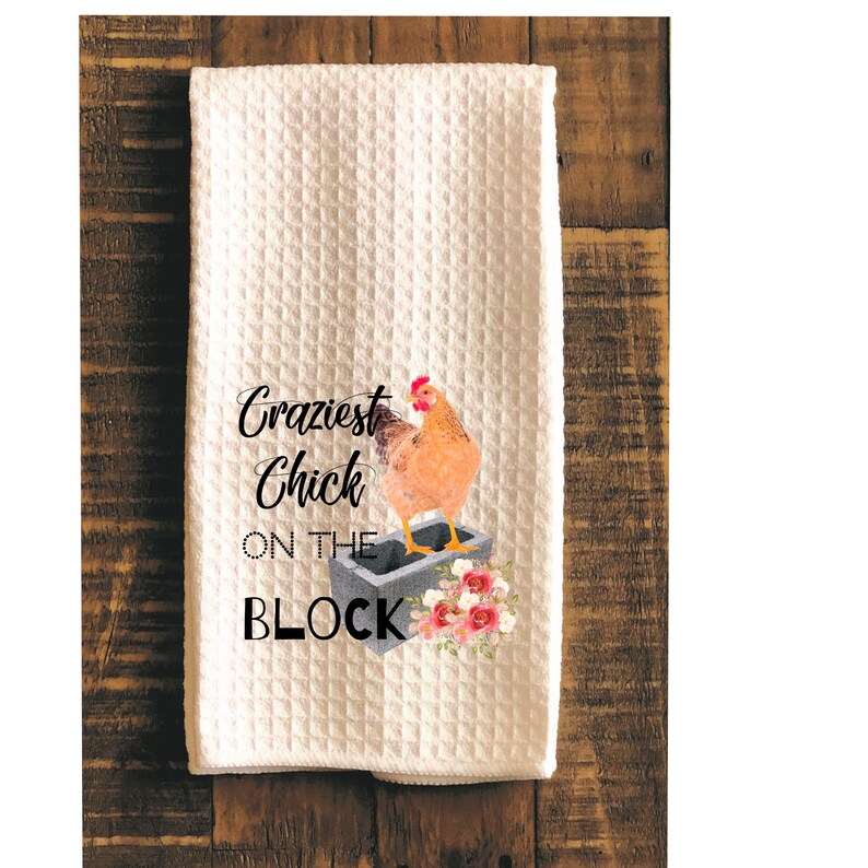 Funny Chicken Kitchen Towels Kitchen Decor Chicken Decor Etsy