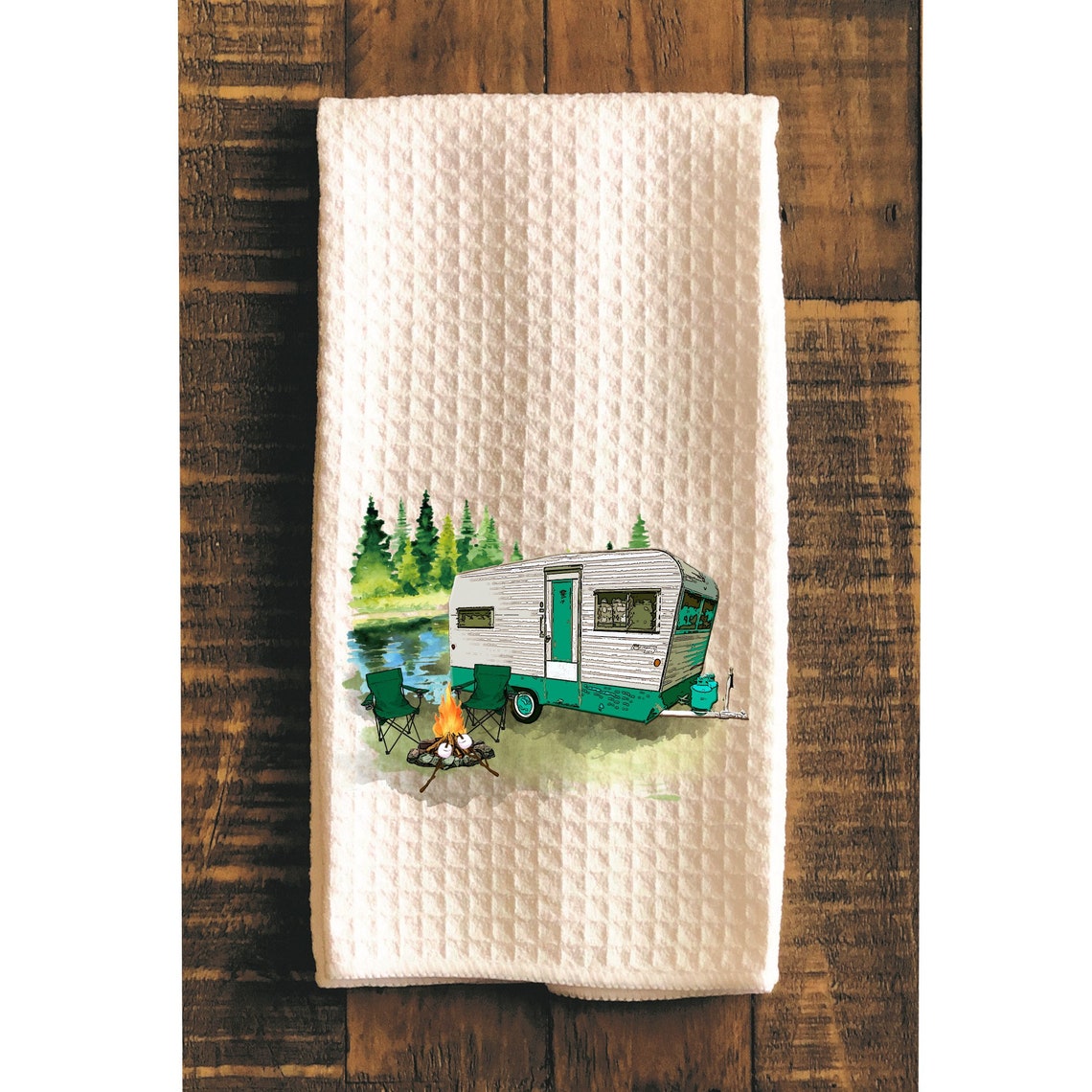 Kitchen Towel Campers Dish Towels Campers Gift Kitchen Etsy