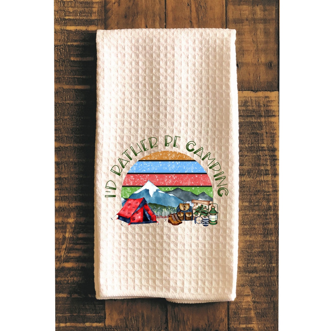 Kitchen Towel Campers Dish Towels Campers Gift Kitchen Etsy