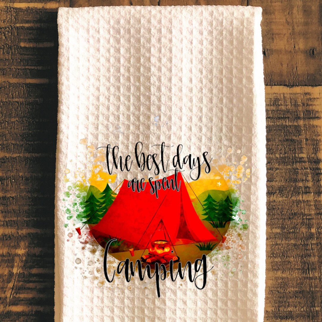 Funny Kitchen Towels, Camping Dish Towels, Unique Gift, Kitchen Decor, Alochol Kitchen Towels Etsy