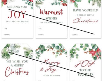 Ladda ner utskrivbara julklappsetiketter