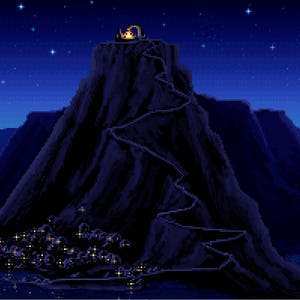 Le secret de Monkey Island - Tableau de point de croix DMC