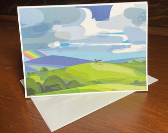 Rainbow Bridge Pet Sympathy Card