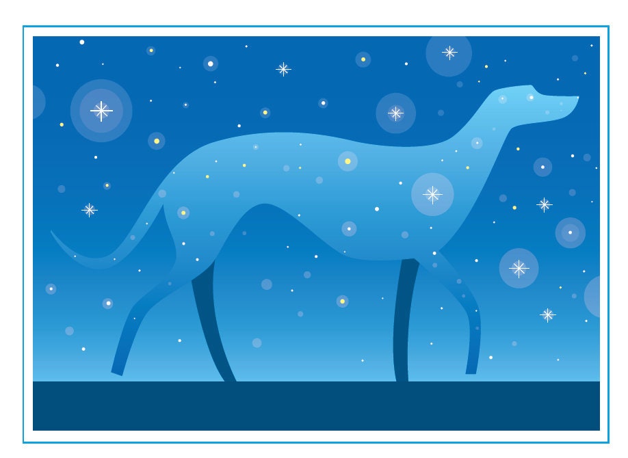 Stardust Dog Sympathy Card - Etsy