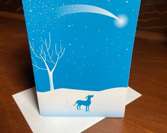 Shooting Star Dog Sympathy Card