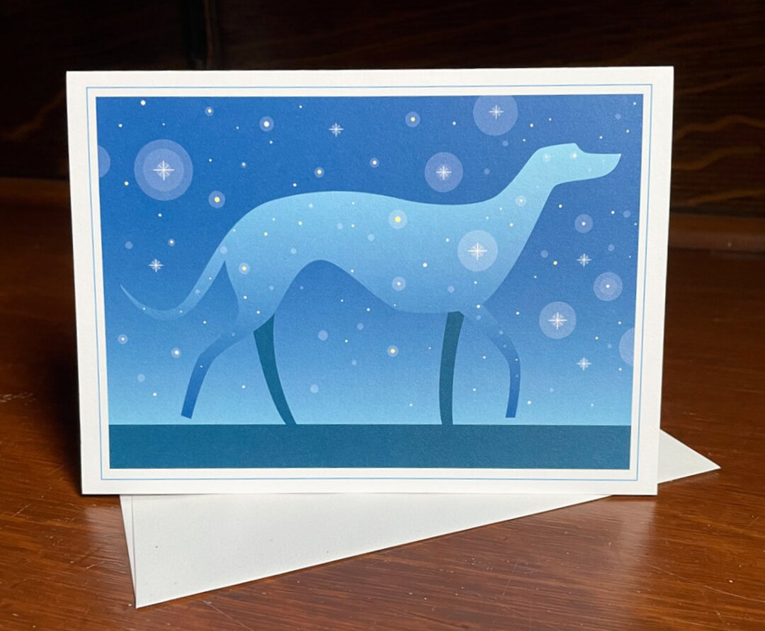 Stardust Dog Sympathy Card - Etsy
