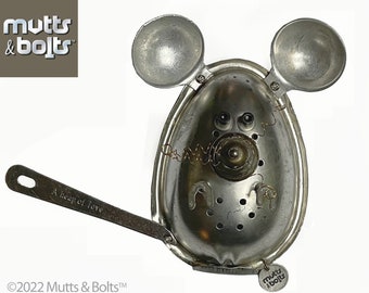 Metal Mouse Sculpture/Wall Art/Vintage Kitchen Stuff
