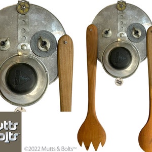 Metal Dog Sculpture/Pudgy Hound/Wall Art/Vintage Kitchen Stuff