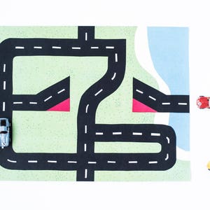 Car Play Mat #2: Ramp and Jump Mat. For Mini Toy Cars.