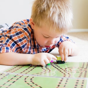 Train Birthday Party Printable Favors. Printable play mats for mini trains image 4