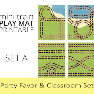 Train Birthday Party Favor and Classroom Set