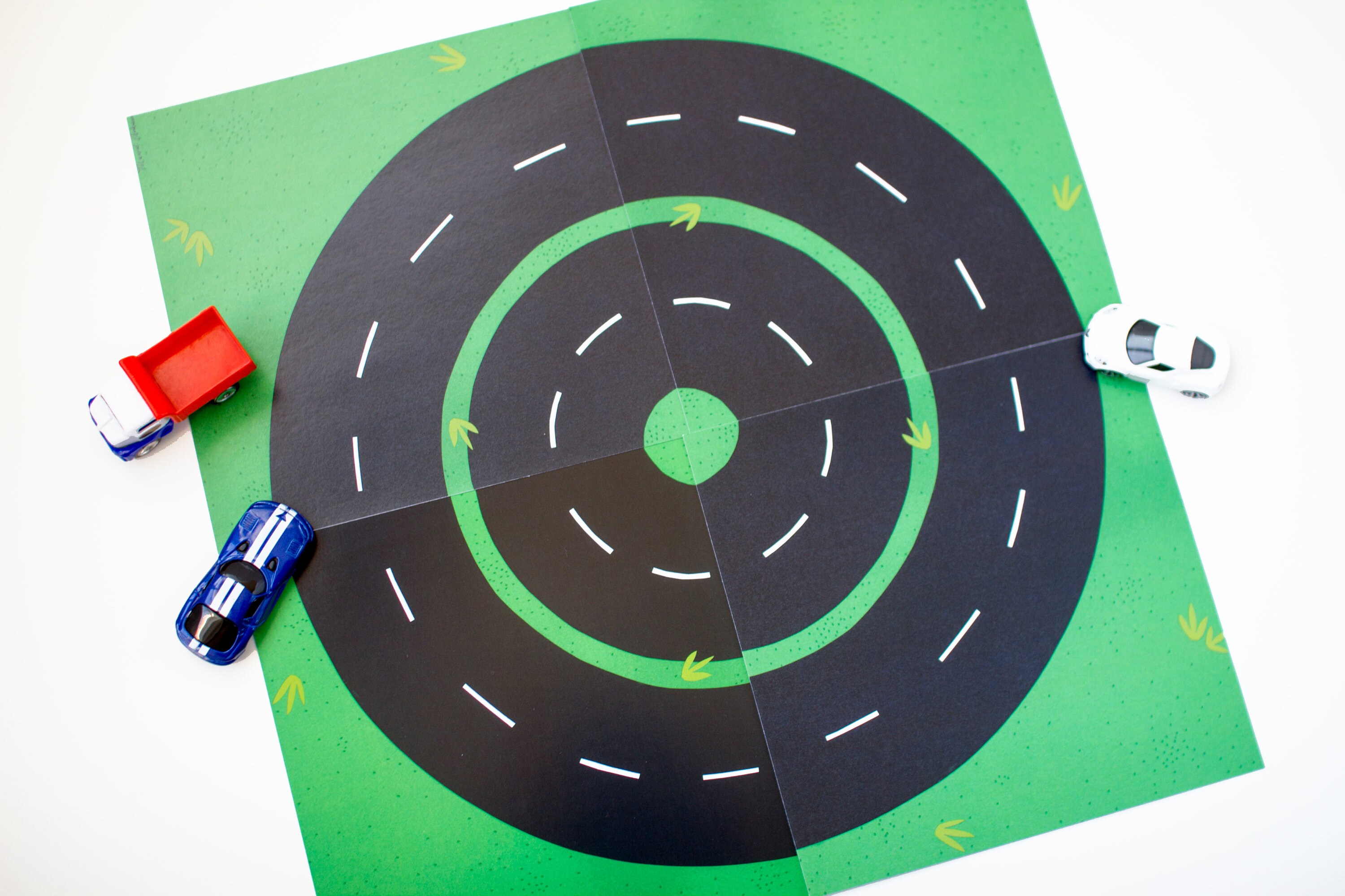 Toy Car Play Mat Race Track CORNER and CURVE Pieces. Etsy