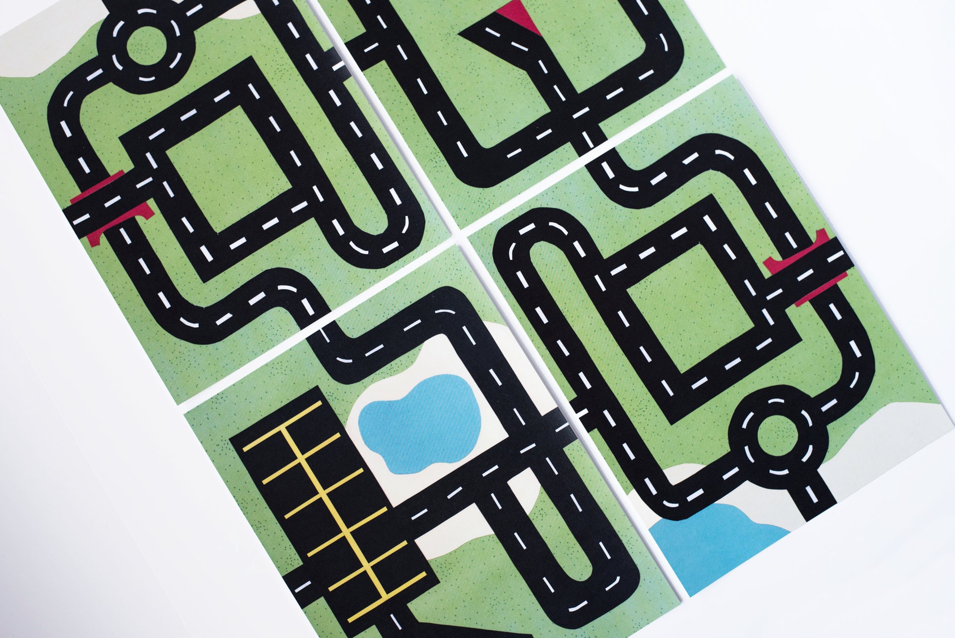 Car Play Mat Printable BUNDLE Sets 1 2 and 3. for Mini Toy Etsy