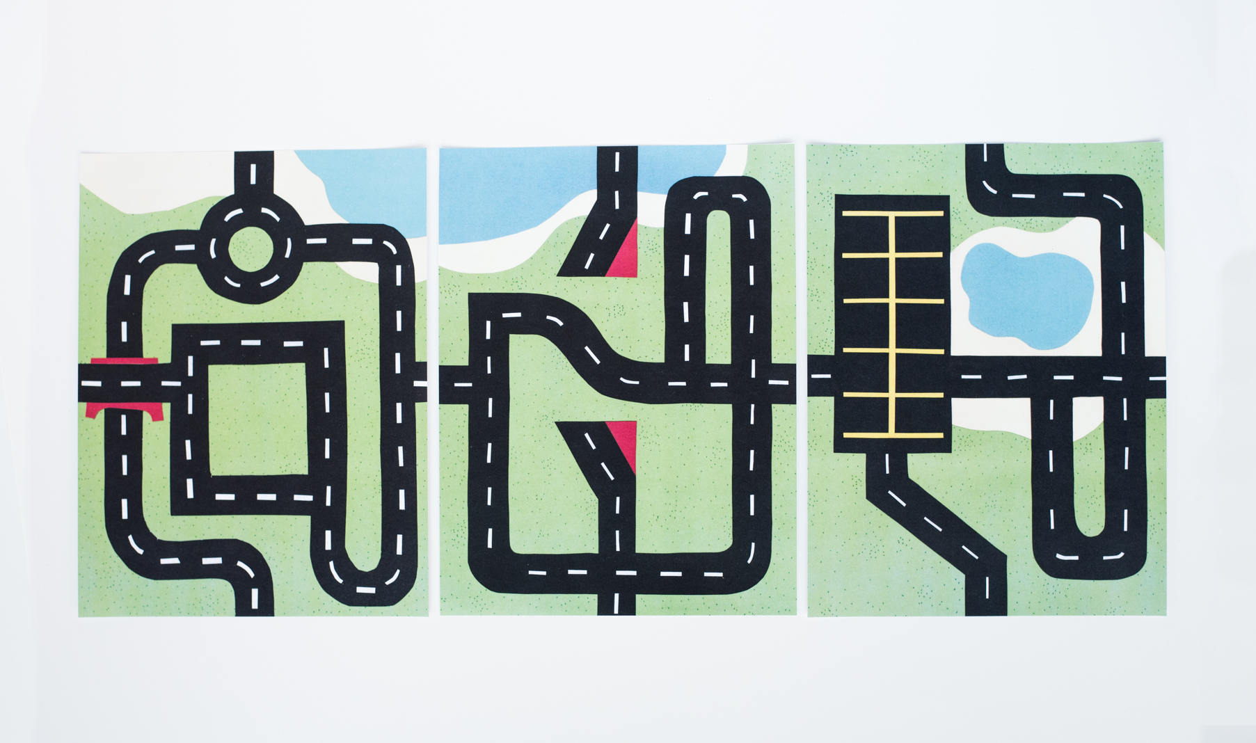 Car Play Mat Printable BUNDLE Sets 1 2 and 3. for Mini Toy Etsy