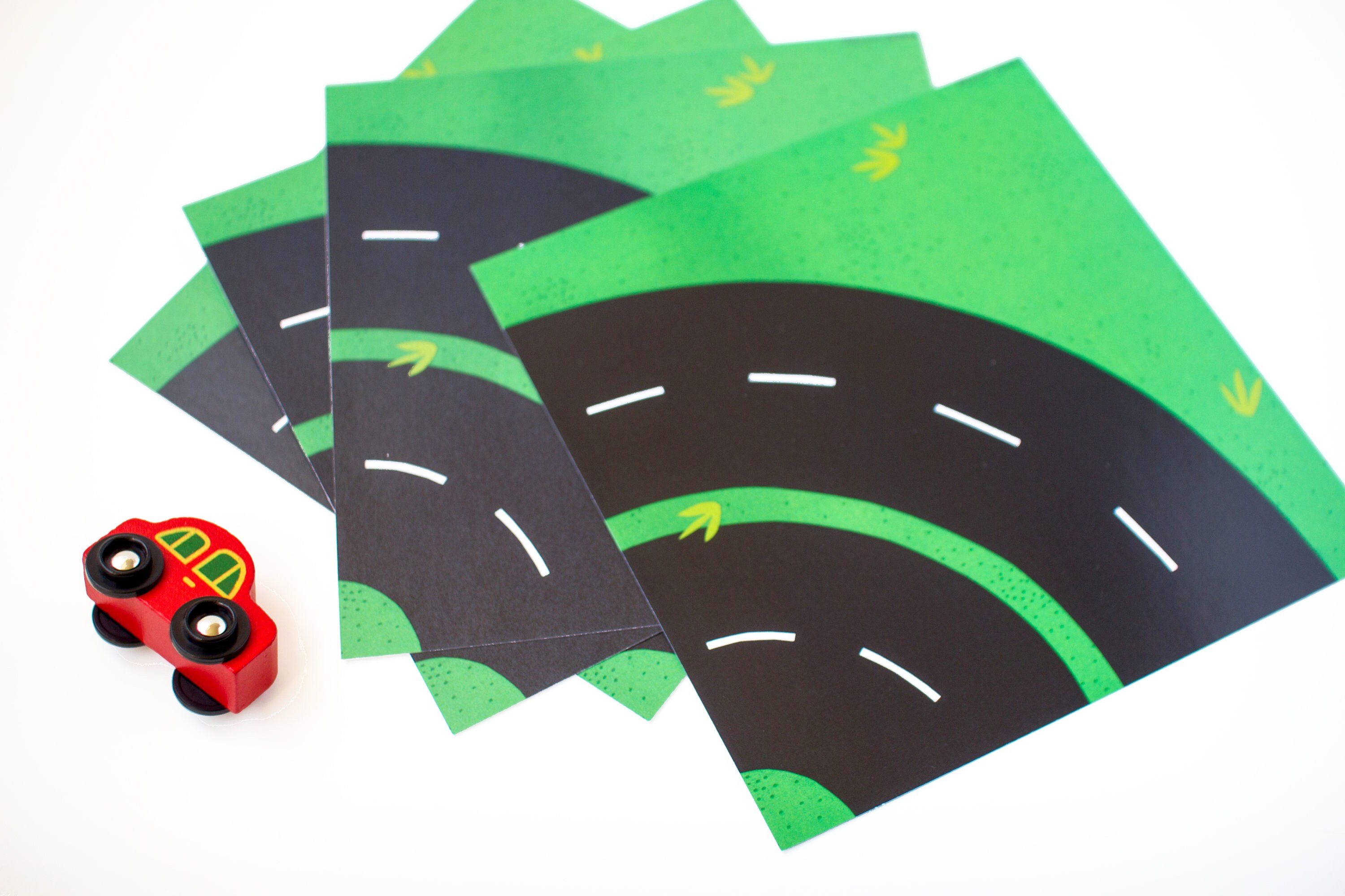 Toy Car Play Mat Race Track CORNER and CURVE Pieces. Etsy
