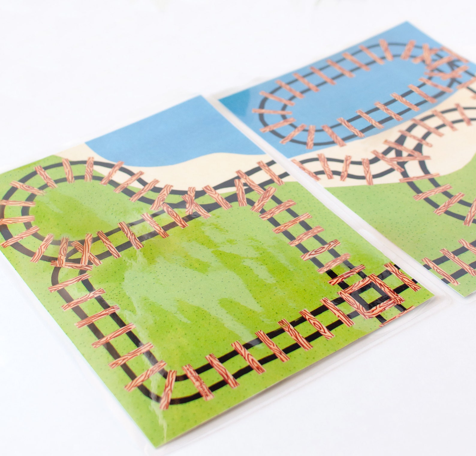 Mini Train Printable Play Mat Set A. Travel Train Toy and Quiet Toy Etsy