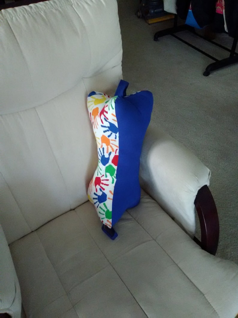 personalized dog bone shaped pillow