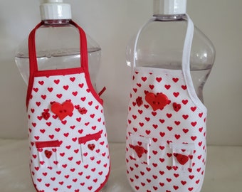 Valentine's Dish Soap Bottle Apron