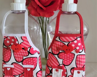 Valentine's Day Dish Soap Bottle Apron