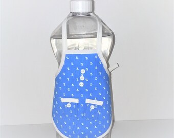 Blue Dish Soap Bottle Apron